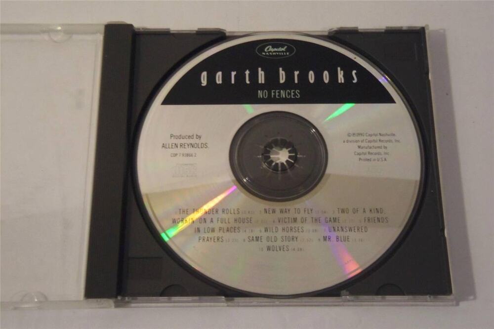 Garth Brooks No Fences Capitol Records 1990 CD Album -0614CD191